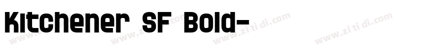 Kitchener SF Bold字体转换